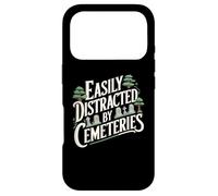 Custodia per iPhone 17 Pro Facilmente distratto da cimiteri unico cimitero Halloween