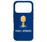 Custodia per iPhone 17 Pro Fagi sopra gli antibiotici Divertente batteriofago