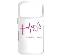 Custodia per iPhone 17 Pro Faith, Hope, Love, Amor, Fe, Esperanza