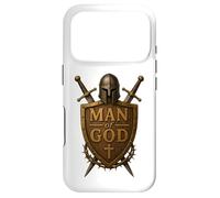 Custodia per iPhone 17 Pro Faithful Warrior Man of God Christian Men Knight Armor Dad