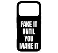 Custodia per iPhone 17 Pro Fake It Until You Make It Sign Im Pretending to Work Boss