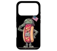 Custodia per iPhone 17 Pro Fantastico costume da hotdog americano per gli amanti del saluto e dei soldati