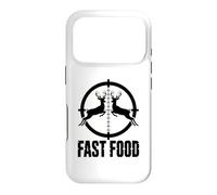 Custodia per iPhone 17 Pro Fast Food Deer ing Crosshair Buck Humor