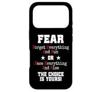Custodia per iPhone 17 Pro Fear Forget Everything And Run Or Face Rise Choice Is Yours