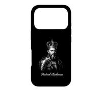 Custodia per iPhone 17 Pro Federico Barbarossa Medievale Re Imperatore Ritratto