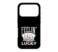 Custodia per iPhone 17 Pro Feelin Lucky Casino che gioca le carte da poker Vegas Chips