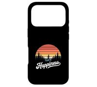 Custodia per iPhone 17 Pro Felicità divertente che corre attraverso il tramonto retrò