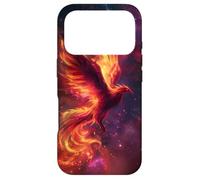 Custodia per iPhone 17 Pro Fenice e fuoco in fiamme con ali infuocate durante