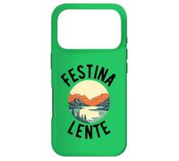 Custodia per iPhone 17 Pro Festina Lente Make Haste Lentamente Latino Inspirational frase