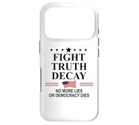 Custodia per iPhone 17 Pro Fight Truth Decay Protest Sign,Defend Democracy Dies Silence