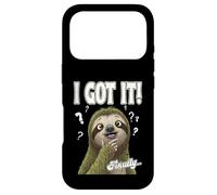 Custodia per iPhone 17 Pro FINALMENTE pensatore lento carino bradipo domande risposte