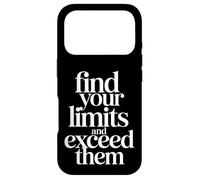 Custodia per iPhone 17 Pro Find Your Limits And Exceed Them Motivation Achieve |-