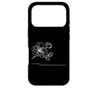 Custodia per iPhone 17 Pro Fiore di Ciliegio Sakura Arte Lineare Illustrazione