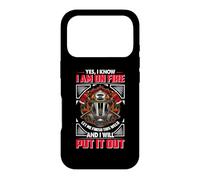 Custodia per iPhone 17 Pro Fireman Yes I Know I Am On Fire Firefighter Firefighters