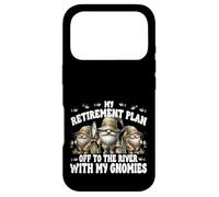 Custodia per iPhone 17 Pro Fishing Retirement Plan Off To The River With My Gnomies