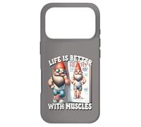 Custodia per iPhone 17 Pro Fitness Workout Exercise Saying Life Is Better With Muscles