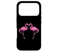 Custodia per iPhone 17 Pro Flamingo Love Heart Vintage San Valentino Flamingo Lover
