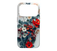 Custodia per iPhone 17 Pro Flora floreale Boho Fogliame Flora Natura Vegetazione Fiore