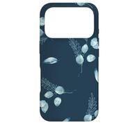 Custodia per iPhone 17 Pro Floral Blue Flower Pattern For Women Cute Aesthetic Winter