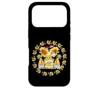 Custodia per iPhone 17 Pro Floral Sunflower Gnome With Ladybugs For Spring And Gardener