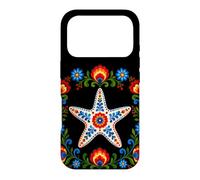 Custodia per iPhone 17 Pro Floreale Stella Marina Folk Art Motivi Fiori