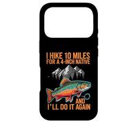 Custodia per iPhone 17 Pro Fly Fishing Brook Trout Hiker Blue Line Native