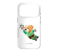 Custodia per iPhone 17 Pro Fly High, Save, Cool Teddy Bear Goal Keeper Playing Soccer