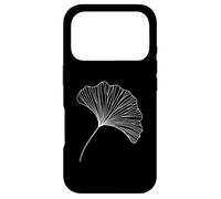 Custodia per iPhone 17 Pro Foglia di Ginkgo Line Art Amante Natura