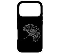 Custodia per iPhone 17 Pro Foglia di Ginkgo Line Art Amante Natura