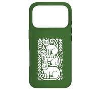 Custodia per iPhone 17 Pro Folk Art Vibe Gatti Stile Scandinavo Boho