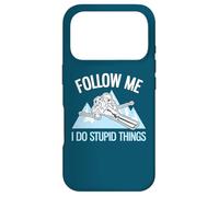Custodia per iPhone 17 Pro Follow Me I Do Stupid Things Sci Polvere Divertente