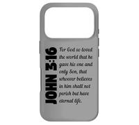 Custodia per iPhone 17 Pro For God so loved the world John 3:16