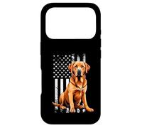 Custodia per iPhone 17 Pro Fox Red Labrador Owner Dog USA Flag