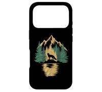 Custodia per iPhone 17 Pro Fox Silhouette Woodland Mountain Riflessione Arte