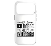 Custodia per iPhone 17 Pro Frase Tedesca Divertente Ich Hasse Nicht Egale