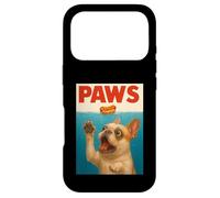 Custodia per iPhone 17 Pro Frenchie Paws Chasing Hot Dog Arte funky del Bulldog francese