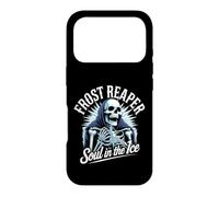 Custodia per iPhone 17 Pro Frost Reaper - Scheletro Gotico Blu Sunburst Morte Ghiaccio