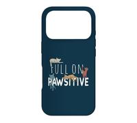 Custodia per iPhone 17 Pro Full On Pawsitive! Bel gioco di parole da gatto retrò