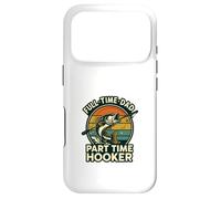 Custodia per iPhone 17 Pro Full Time Dad Part Time Hooker Funny Fishing Retro