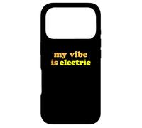 Custodia per iPhone 17 Pro Fun My Vibe is Electric Funny Gen Z Millennial Saying