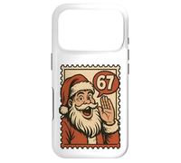 Custodia per iPhone 17 Pro Fun Retro 67 Number Christmas Six Seven Meme Santa Claus Boy