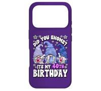 Custodia per iPhone 17 Pro Funny 40th Birthday For Mommy Did You Gnome Its My Birthday