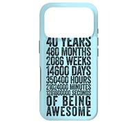 Custodia per iPhone 17 Pro Funny 40th Birthday Shirt Old Meter Funny 40 Year Old Gifts