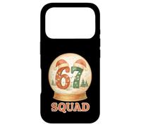 Custodia per iPhone 17 Pro Funny 67 Squad Pigiama natalizio Six Seven Snow Globe Meme