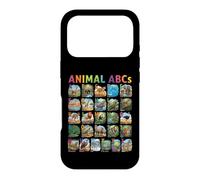 Custodia per iPhone 17 Pro Funny Animal Alphabet A-Z ABCs Learning Letters for Kids