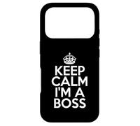 Custodia per iPhone 17 Pro Funny Boss Keep Calm I'm a Boss
