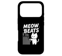 Custodia per iPhone 17 Pro Funny Cat Playing Piano Meow Beats Music Lover
