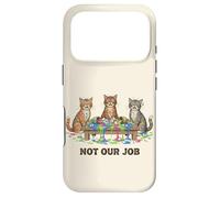 Custodia per iPhone 17 Pro Funny Cats Chaos Not Our Job Amante dei gatti