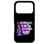 Custodia per iPhone 17 Pro Funny Chess Player Accidental Gambit Blunder Quote