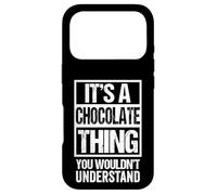 Custodia per iPhone 17 Pro Funny Chocolate Lover Quote Sweet Tooth Saying